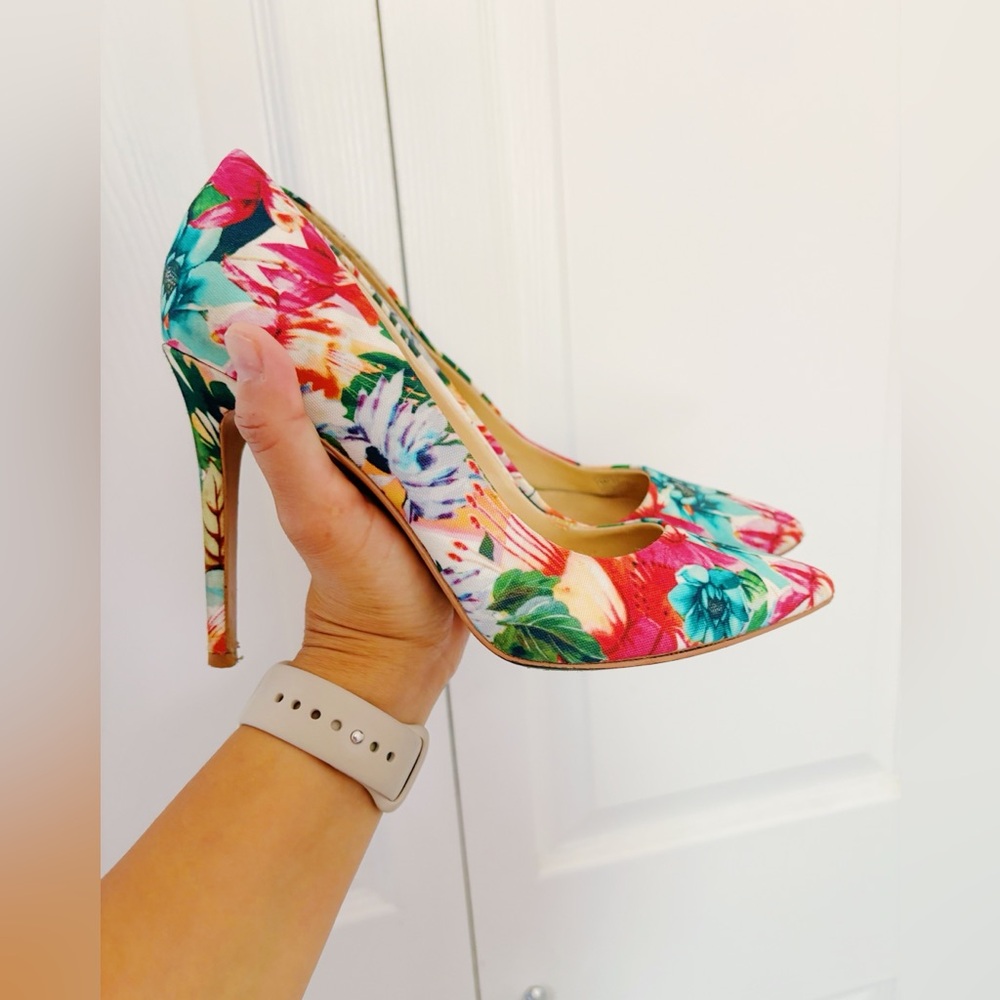 JESSICA SIMPSON | Floral Multicolor Women's Heels 👠